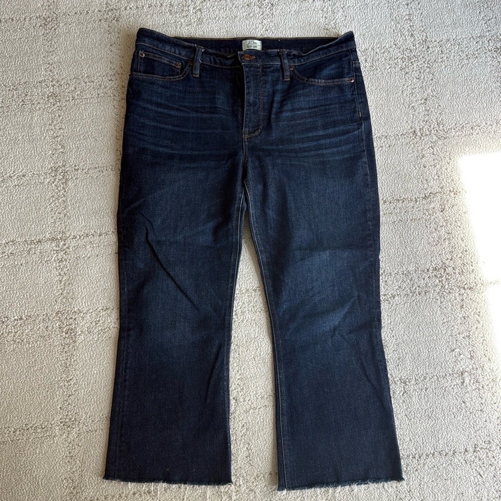 J Crew Billie Demi Boot Crop Jeans